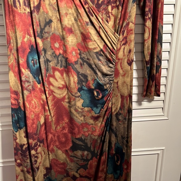 Dress, Ralph Lauren Low Cut Slinky Bling W a Swag 
Size 6! Night Out in the city - Picture 4 of 6